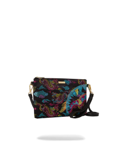 Alternative view of EMBROIDERED DRAGONS CROSSOVER CLUTCH