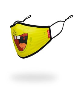 Alternative view of ADULT SPONGEBOB SMILE FORM FITTING FACE-COVERING