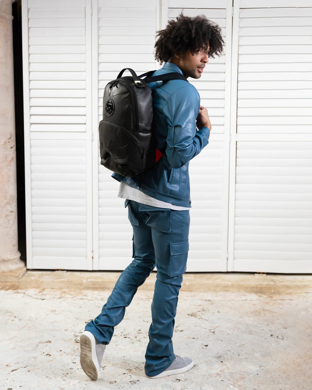 HEAVY METAL SHARK BLACK BACKPACK (DLXV) - Image 3