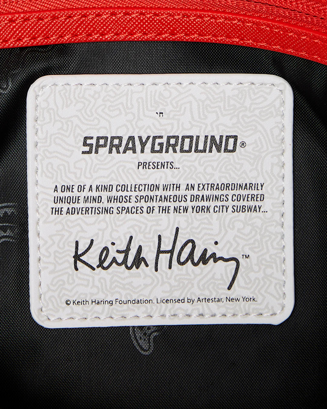 KEITH HARING THE BIG BLUE PURSE ART TOTE - Image 13