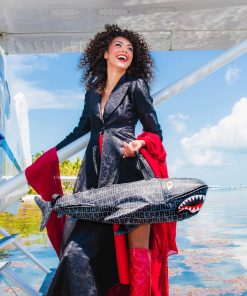Alternative view of SHARKFINITY STEALTH PILOT SHARK SHAPE DUFFLE