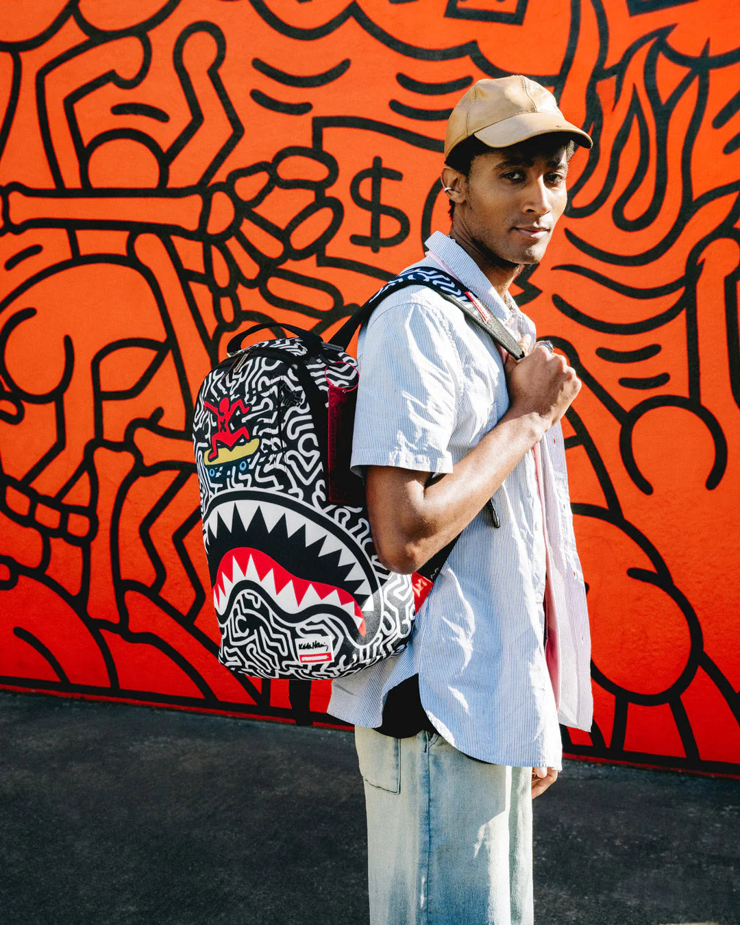 KEITH HARING SKATER SHARK DLXSR BACKPACK - Image 11