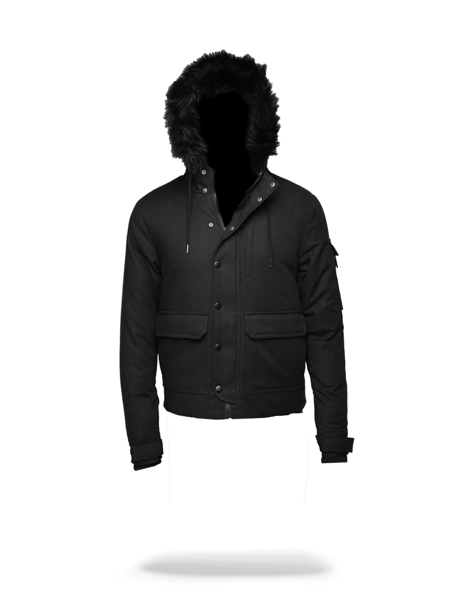 SOLID BLACK CHOPPER JACKET