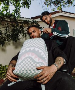Alternative view of KNIT SHARKS IN PARIS IN CREAM DLX BACKPACK