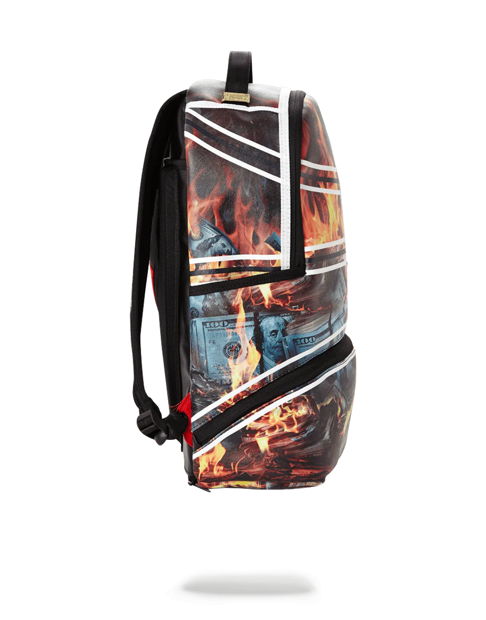 SPALDING X SPRAYGROUND FIRE MONEY BACKPACK - Image 2