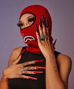 Alternative view of SHARK CENTRAL SKI MASK (RED)