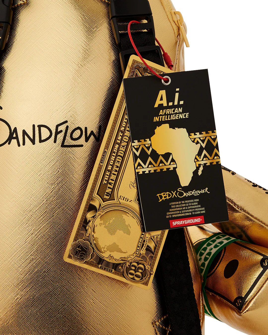 A.I.8 AFRICAN INTELLIGENCE PATH TO THE FUTURE II MEDIUM MONEYBEAR TEDDYBEAR BACKPACK - Image 18