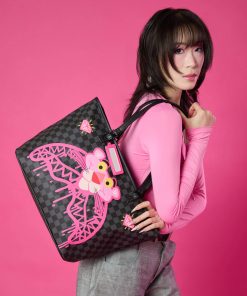 Alternative view of PINK PANTHER DIAMOND SHARK TOTE