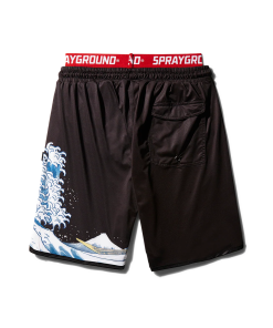 Alternative view of DRAGON WAVE CORTO SWIM TRUNKS (BLACK)