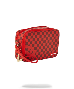 Alternative view of SHARKS IN PARIS RED TOILETRY AKA MONEY BAGS
