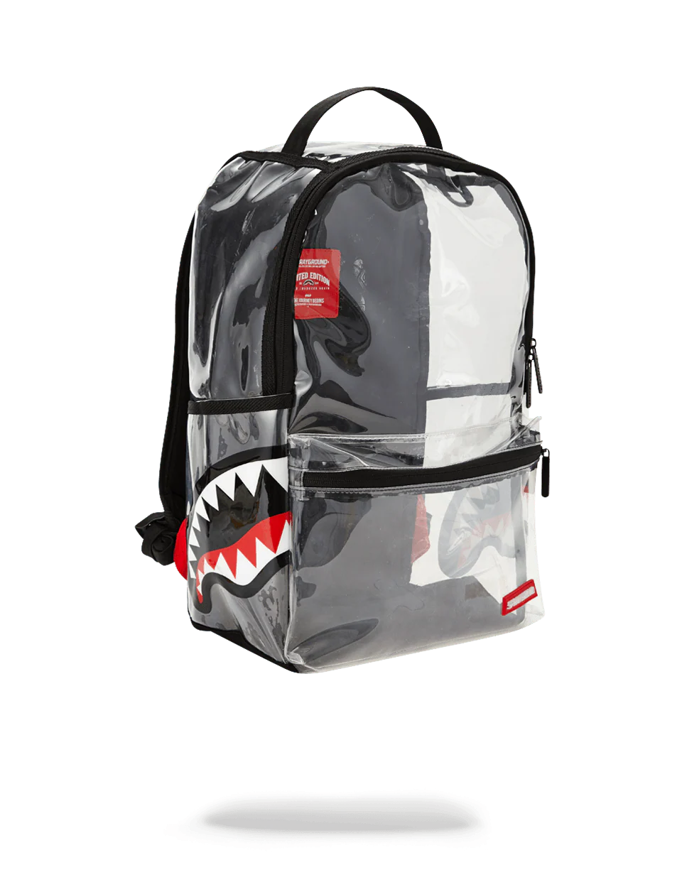 20/20 VISION DOUBLE CARGO SIDE SHARK CLEAR BACKPACK - Image 2