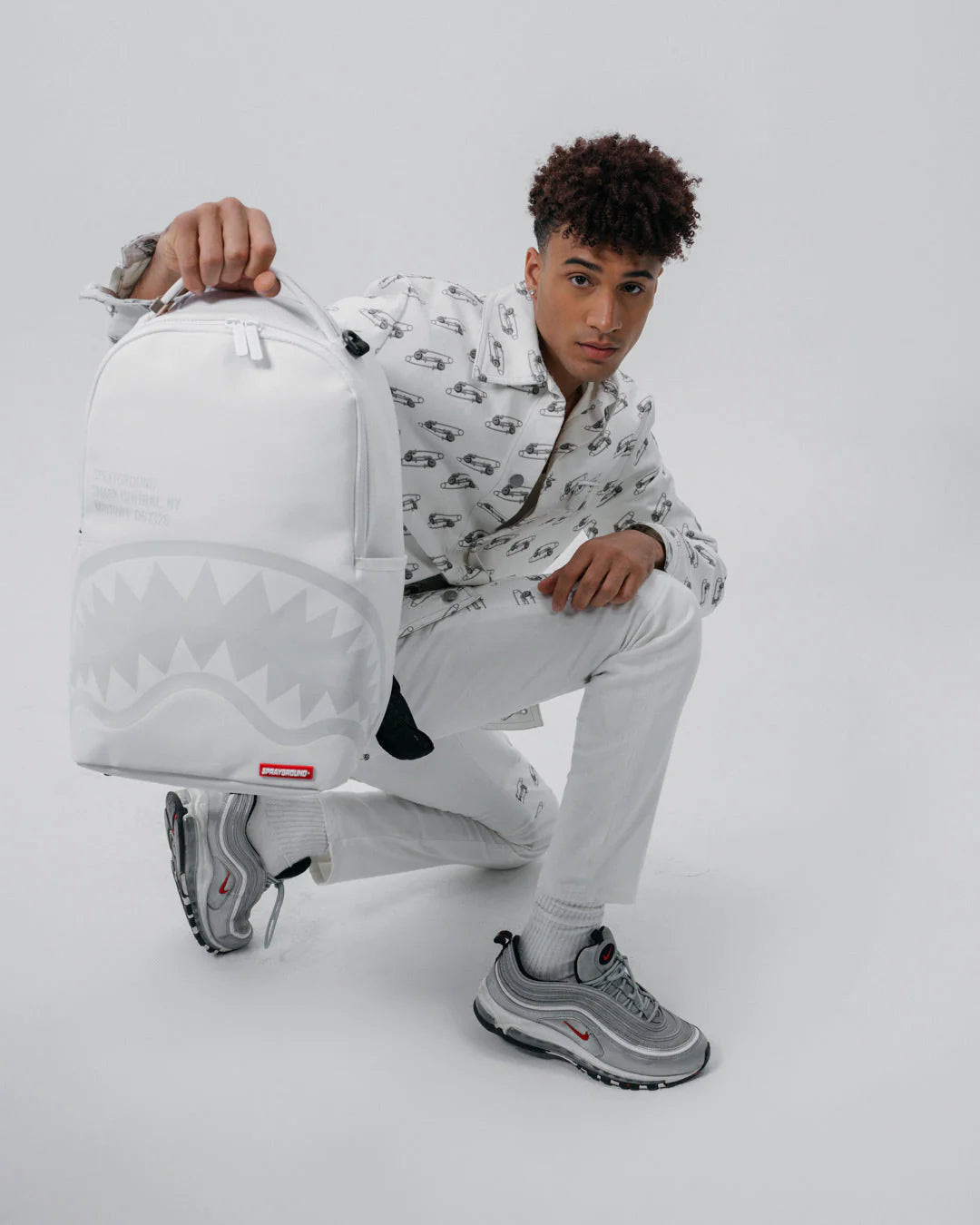 SHARK CENTRAL BACKPACK WHT/WHT (DLXV) - Image 6