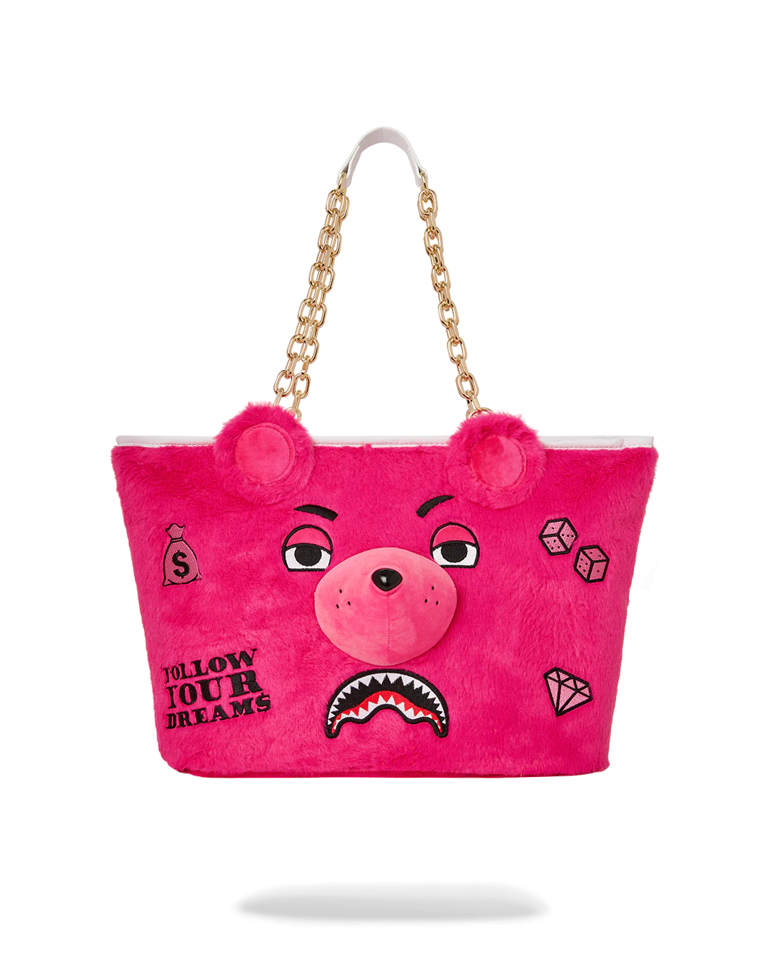 PLUSH MONEYBEAR TOTE (PINK)