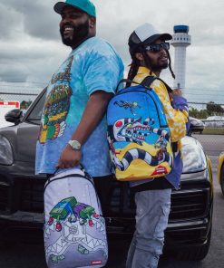 Alternative view of MONEY BOYS I MAKE MONEY WHILE I SLEEP KNAPSACK (DLXR)