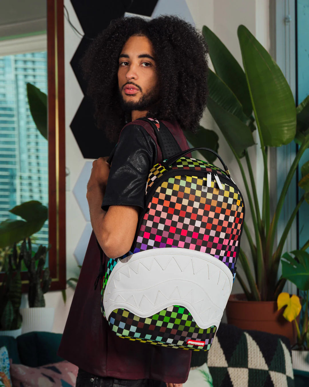 SHARKS IN PARIS THE GRID BACKPACK (DLXV) - Image 2