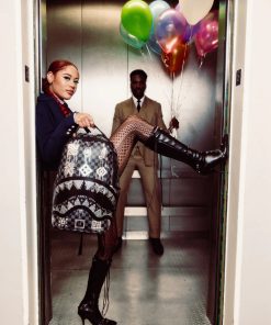 Alternative view of AFRICAN INTELLIGENCE 9 POWER GLYPHICS BACKPACK - SANDFLOWER COLLAB