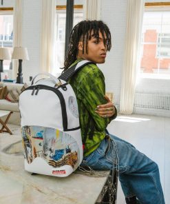 Alternative view of OFFICIAL BASQUIAT ACQUE PERICOLOSE 1981 BACKPACK (DLXV)