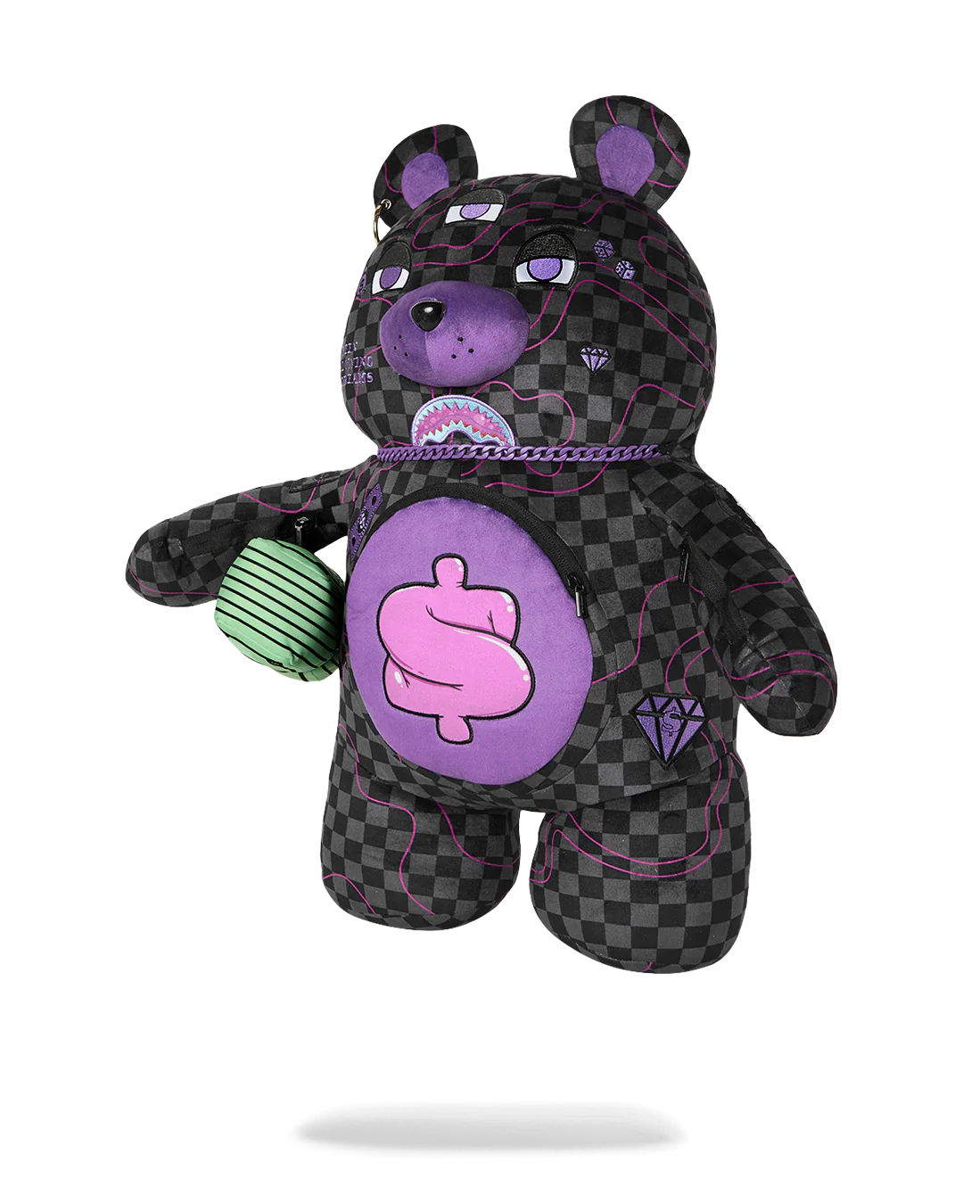 PURPLE SLIME SHARK MONEYBEAR BACKPACK - Image 4