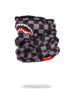 Alternative view of CHECKERED SHARK NECK WARMER