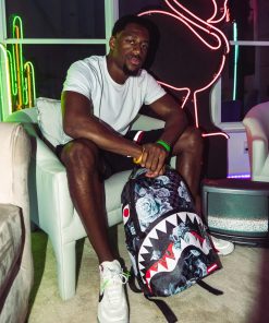 Alternative view of SHARKS IN PARIS NIGHTFALL BACKPACK (DLXV)