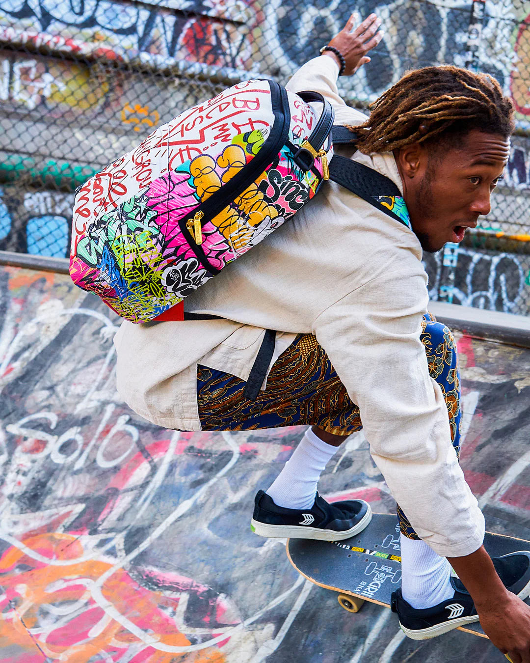 TRI-SPLIT GRAFFITI BACKPACK (DLXV) - Image 7